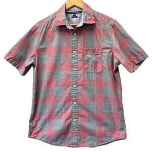 Men’s Tommy Hilfiger short sleeve plaid button‎ up shirt